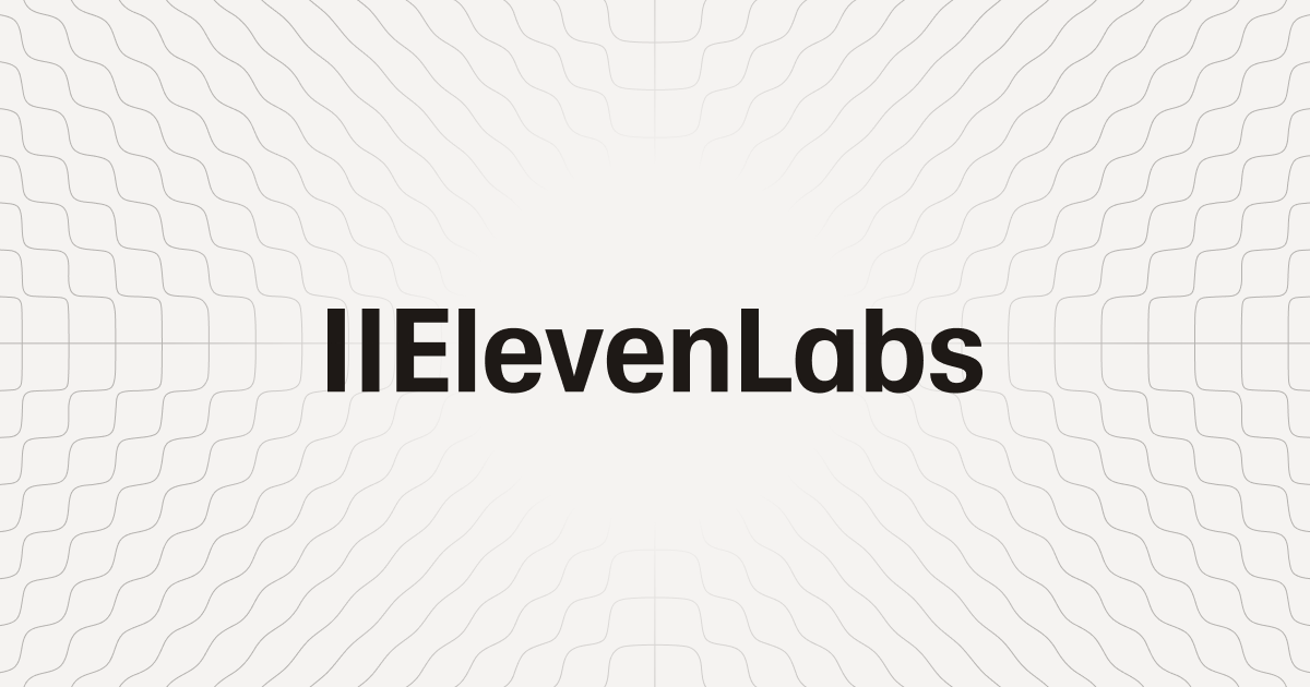 Screenshot von ElevenLabs