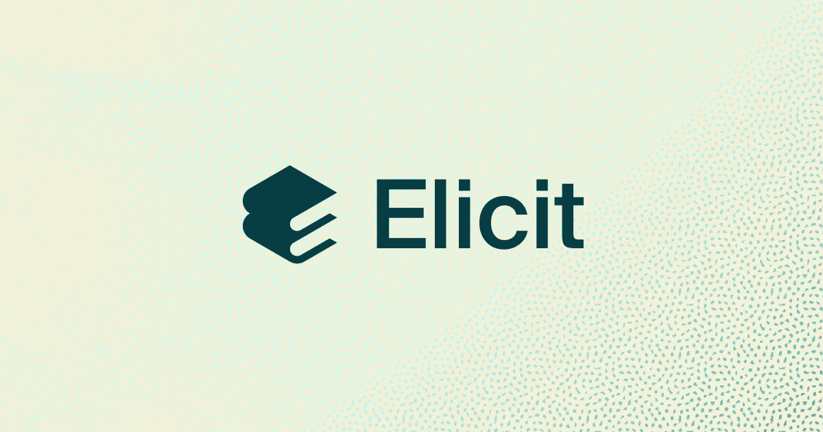 Screenshot von Elicit