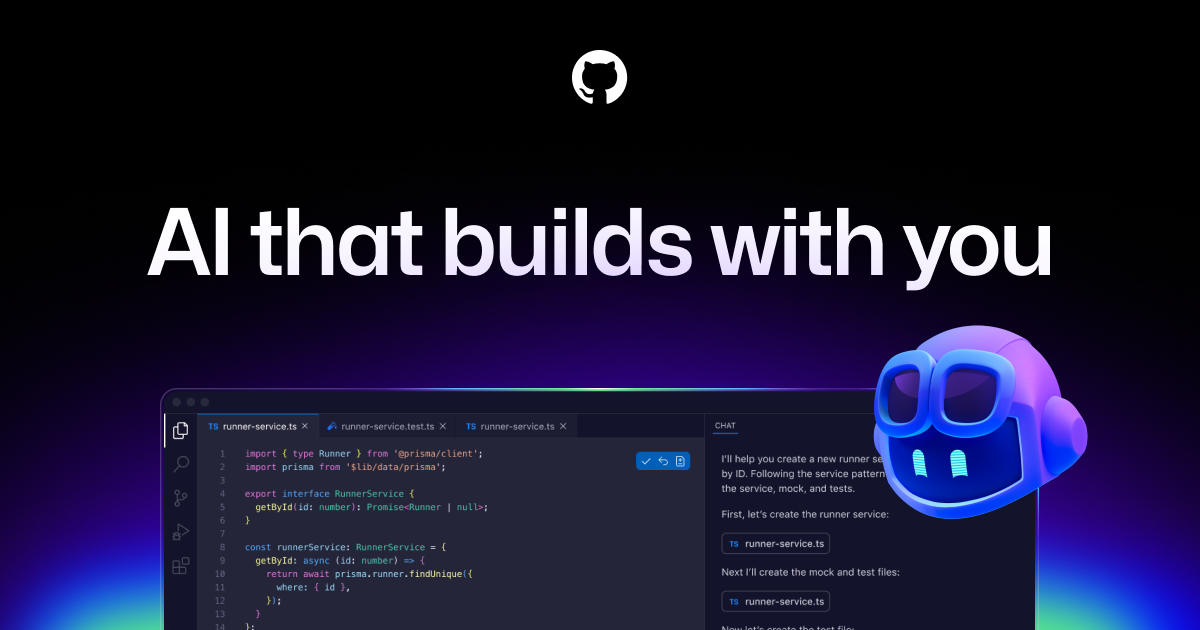 Screenshot von GitHub Copilot